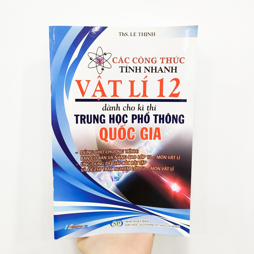 Sách - Các Công Thức Tính Nhanh Vật Lý 12 Dành Cho THPT Quốc Gia - Độc quyền Nhân văn - 8935072892654