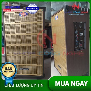 Loa Kéo Công Xuất 300W KARAOKE RONAMAX MR12 Bass 30 cực khủng loa to THÙNG GỖ