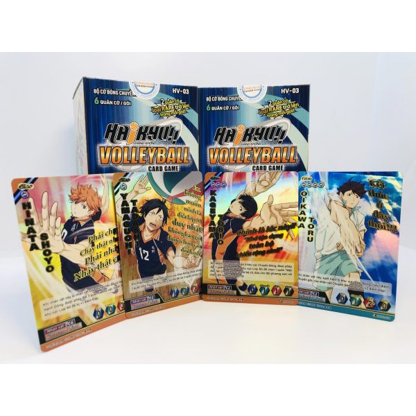 Bộ cờ bóng chuyền Haikyu - HV-03 Hộp mở rộng - Hộp 24 gói