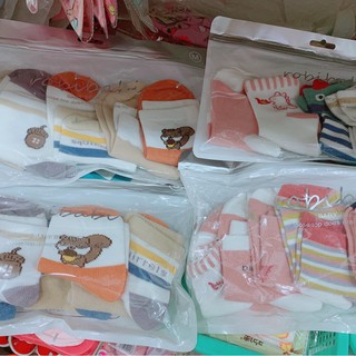 Vớ Chân Cao Cổ Robibabi Set 5 Đôi Cho Bé