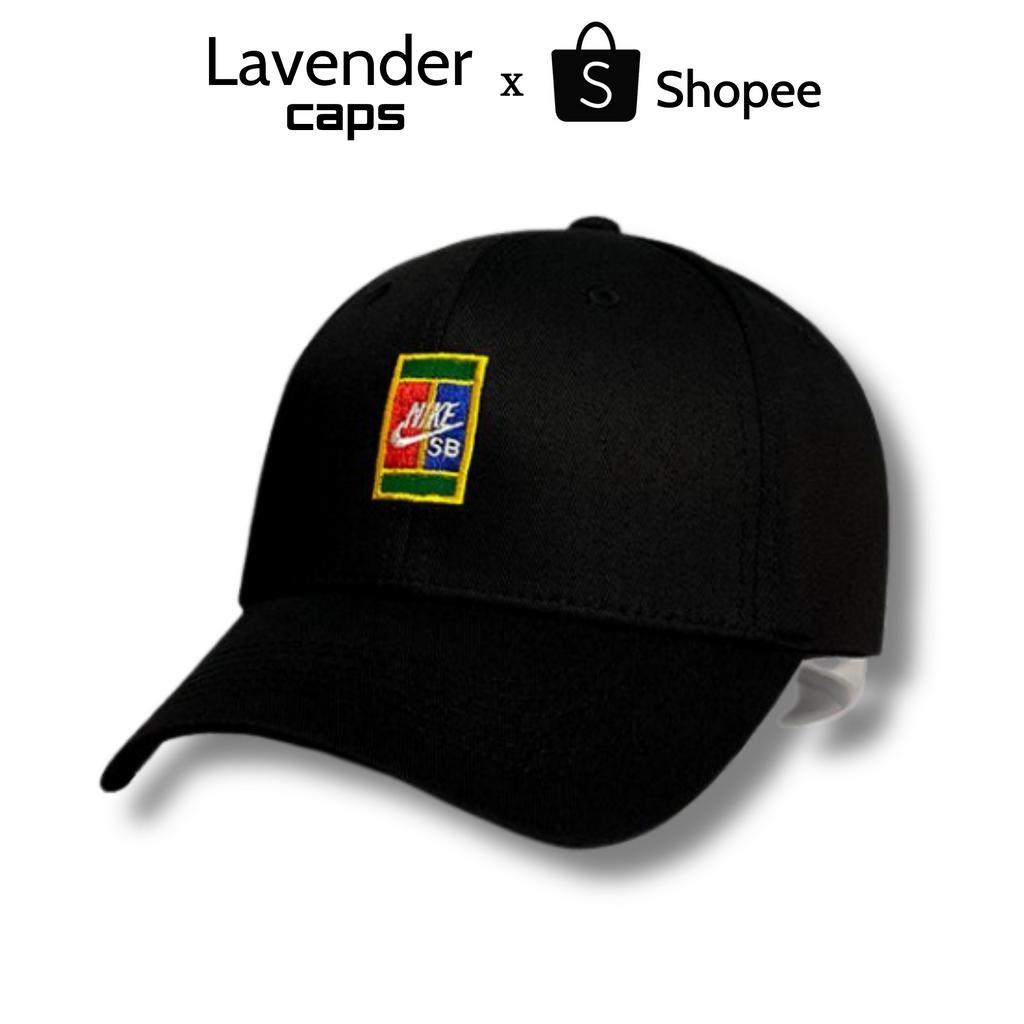 Nón kết Mũ lưỡi trai Nike SB đen logo thêu trắng dành cho nam nữ Free size