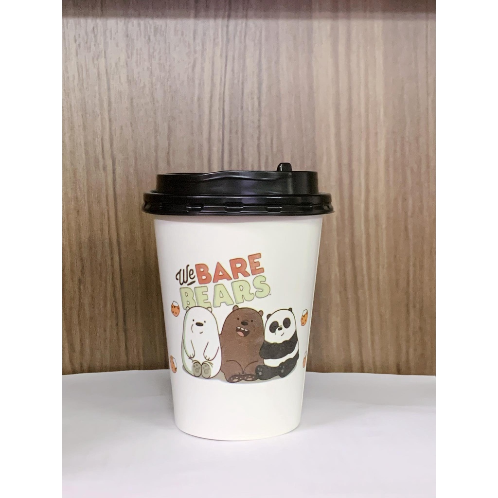 Set 100 cốc giấy dùng 1 lần in hình 12 Oz EU  - KingPack