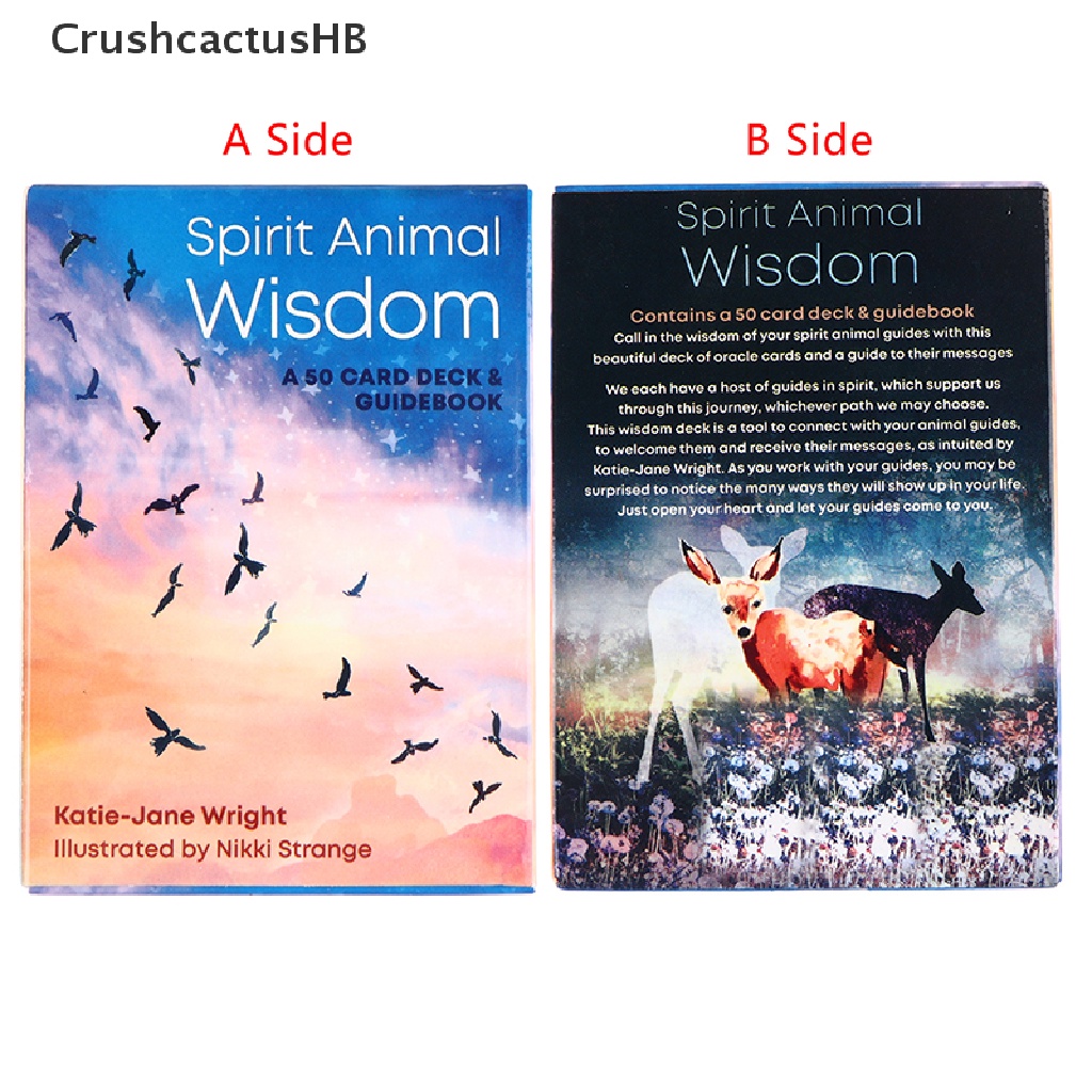[CrushcactusHB] Spirit Animal Wisdom Oracle Card Tarot Prophecy Divination Deck Party Board Game Hot Sell