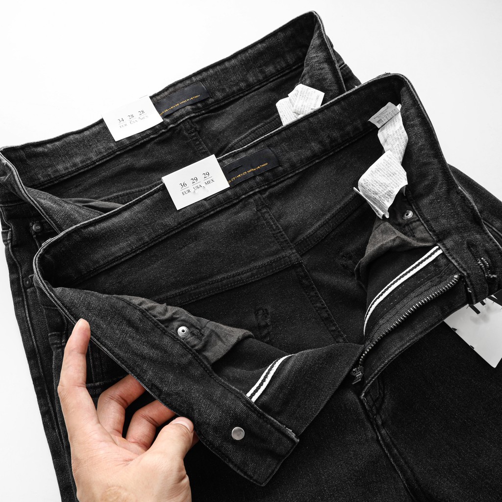 Quần jean nam co giãn cao cấp , jean màu xám slim fit trẻ trung 041L TOBY TBJ03 | BigBuy360 - bigbuy360.vn