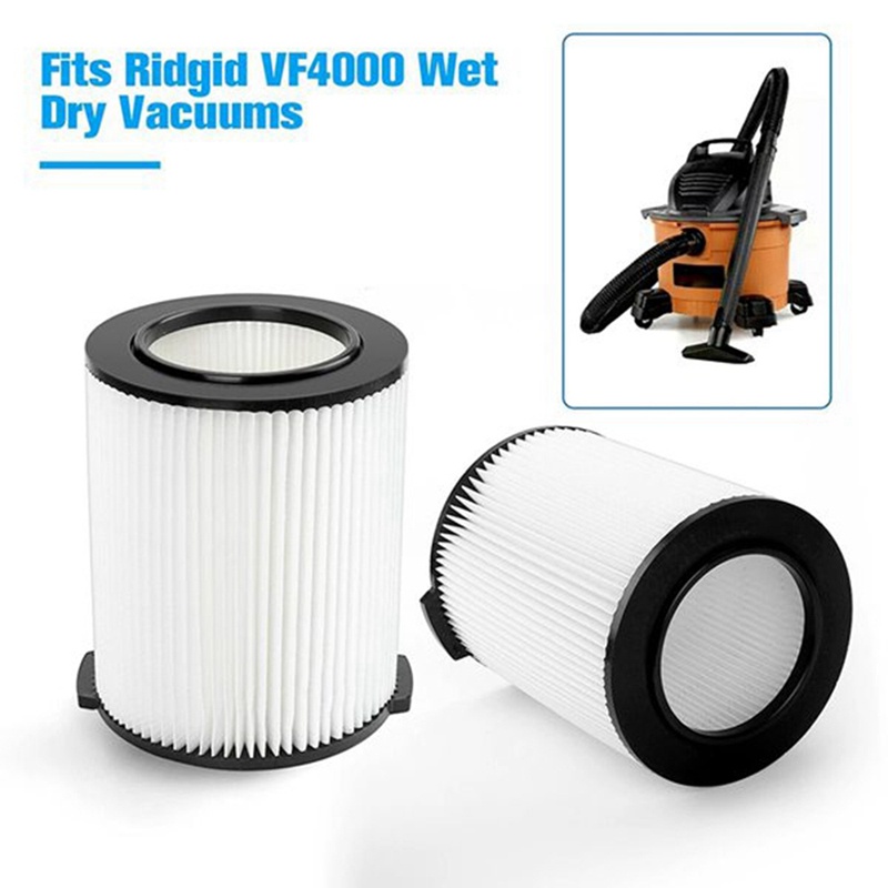 Set 2 Bộ Lọc HEPA Khô / Ướt Thay Thế Cho Máy Hút Bụi Ridgid VF4000 Vac 5-20 Gallons