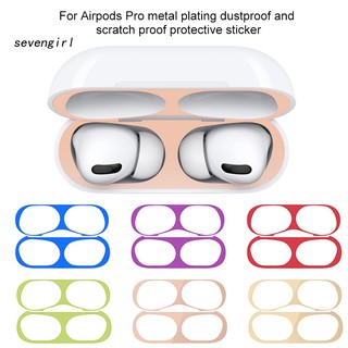 Set 2 Miếng Kim Loại Bảo Vệ Tai Nghe Apples Air-Pod Pro