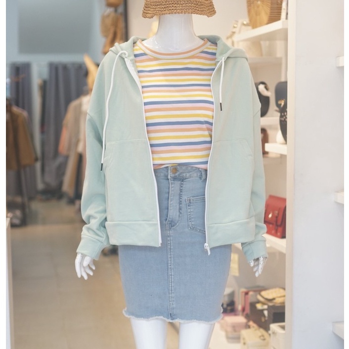 Áo KHOÁC nữ ANHSTORE , chất thun da cá cotton thời trang