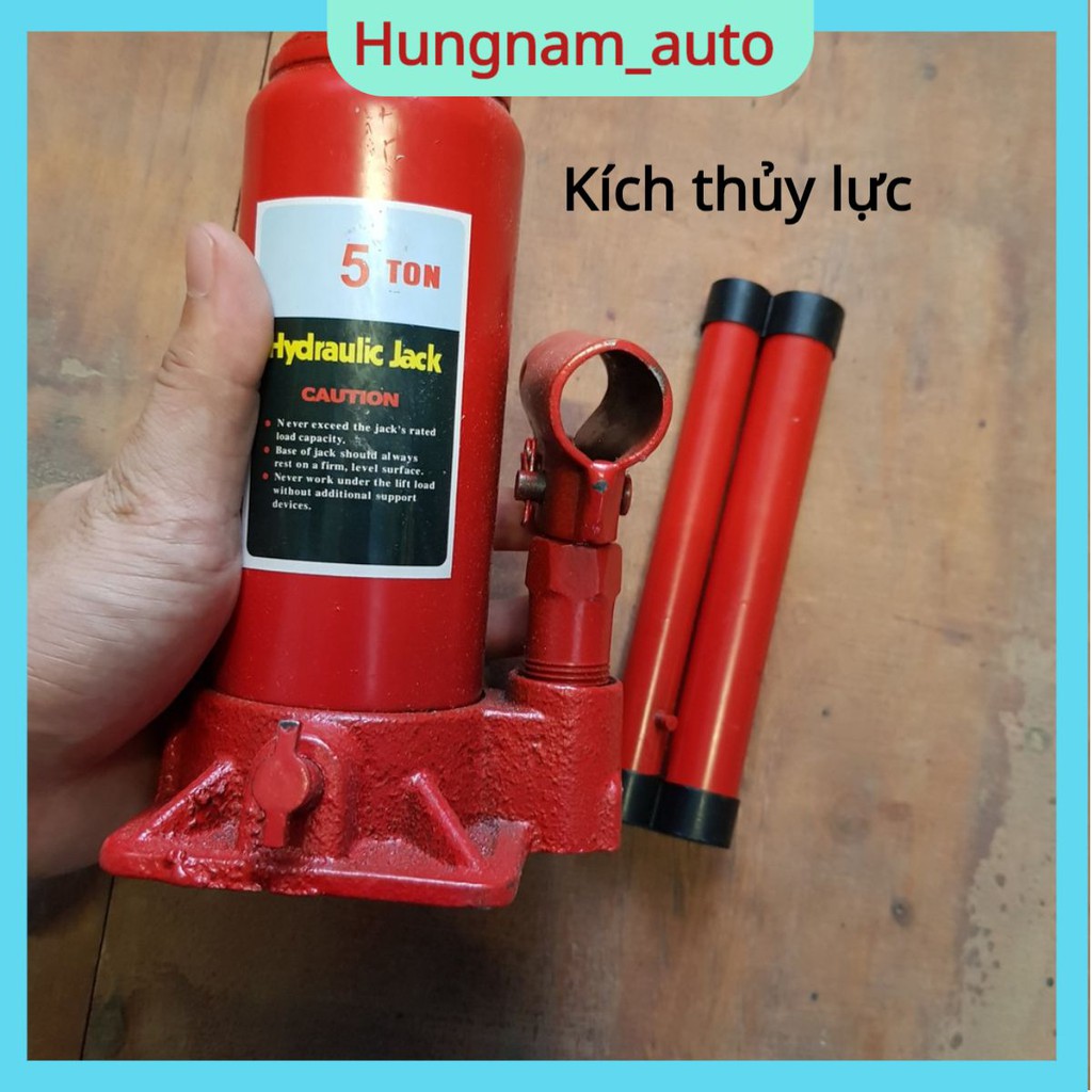 Kích thủy lực 5 tấn - Con đội thủy lực 5 tấn nhỏ gọn tiện lợi - Hydraulic Jack