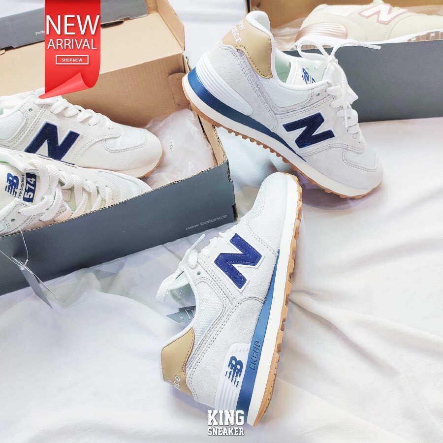 Giày Sneaker Newbalance 574 Chữ Xanh (fullbox) uy tin
