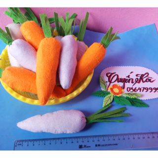 Củ cà rốt củ cải làm từ vải dạ sz 20cm