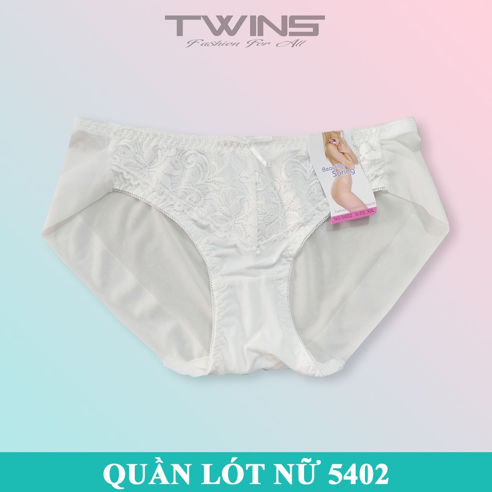 Quần lót nữ thun lạnh phối ren cao cấp Thịnh Phát 5402 chất mềm mịn thoáng mát không lộ đường may size dưới 60kg