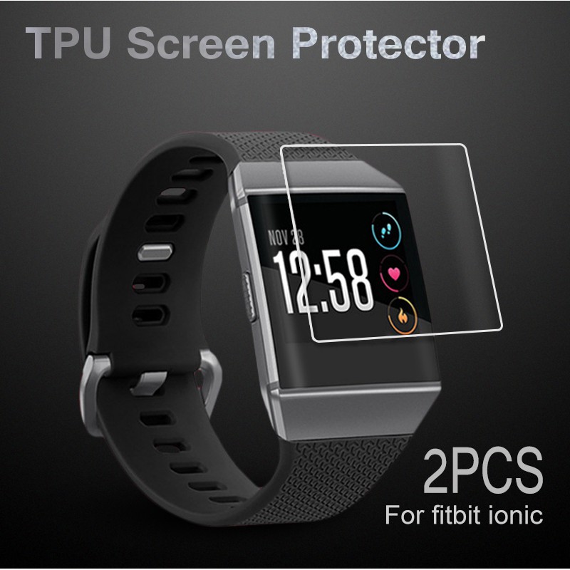 2 màn hình HD chống nổ cho vòng đeo tay thông minh Fitbit Ionic