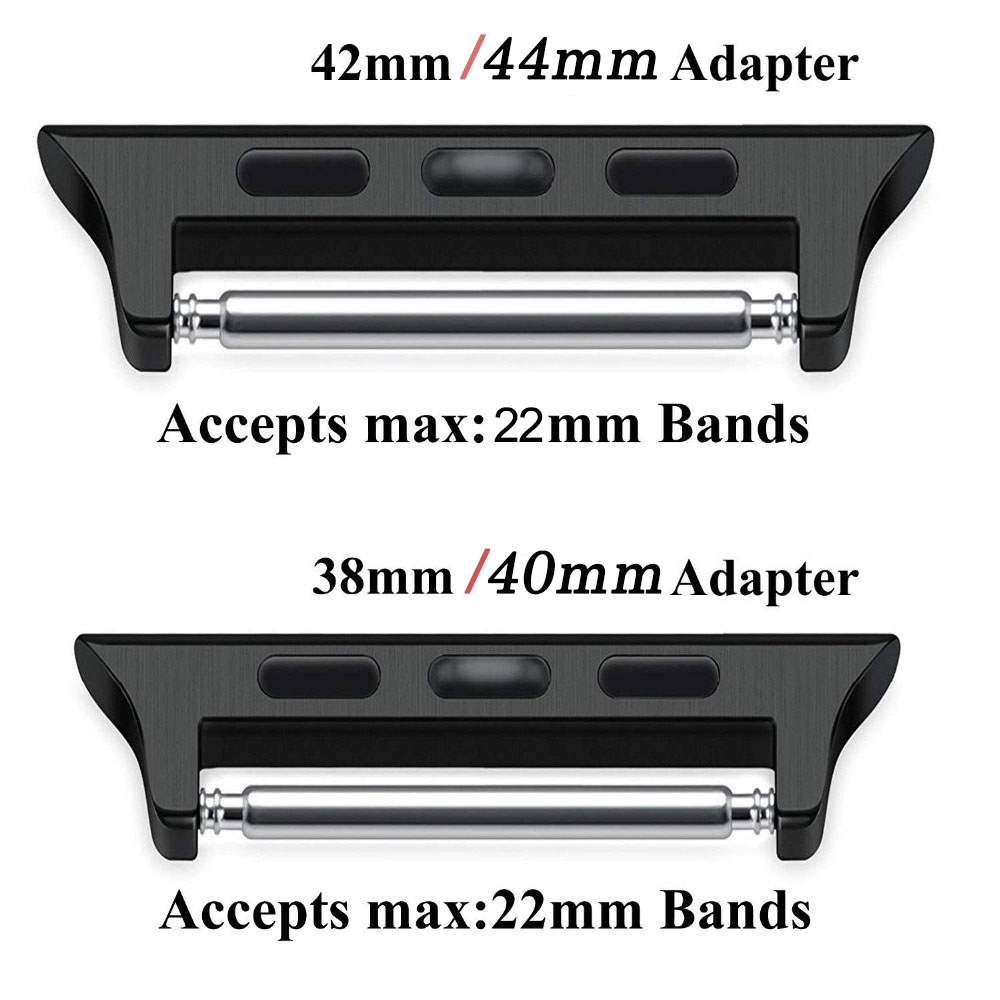 Đầu nối dây đeo bằng nhôm liền mạch lắp đặt dễ dàng 38mm 42mm thích hợp cho Apple Watch 4 3 2