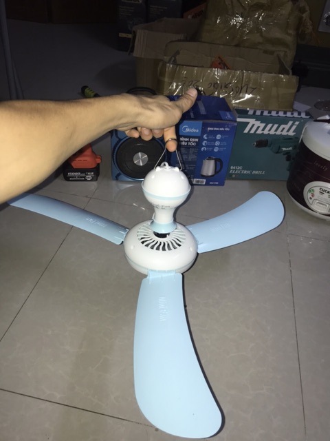 Quạt trần quạt màn mini Yeah Fan 3 cánh cực mát