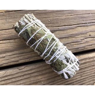 XÔ MAY MẮN - Thu hút vận may -Peppermint n White sage Smudge Stick