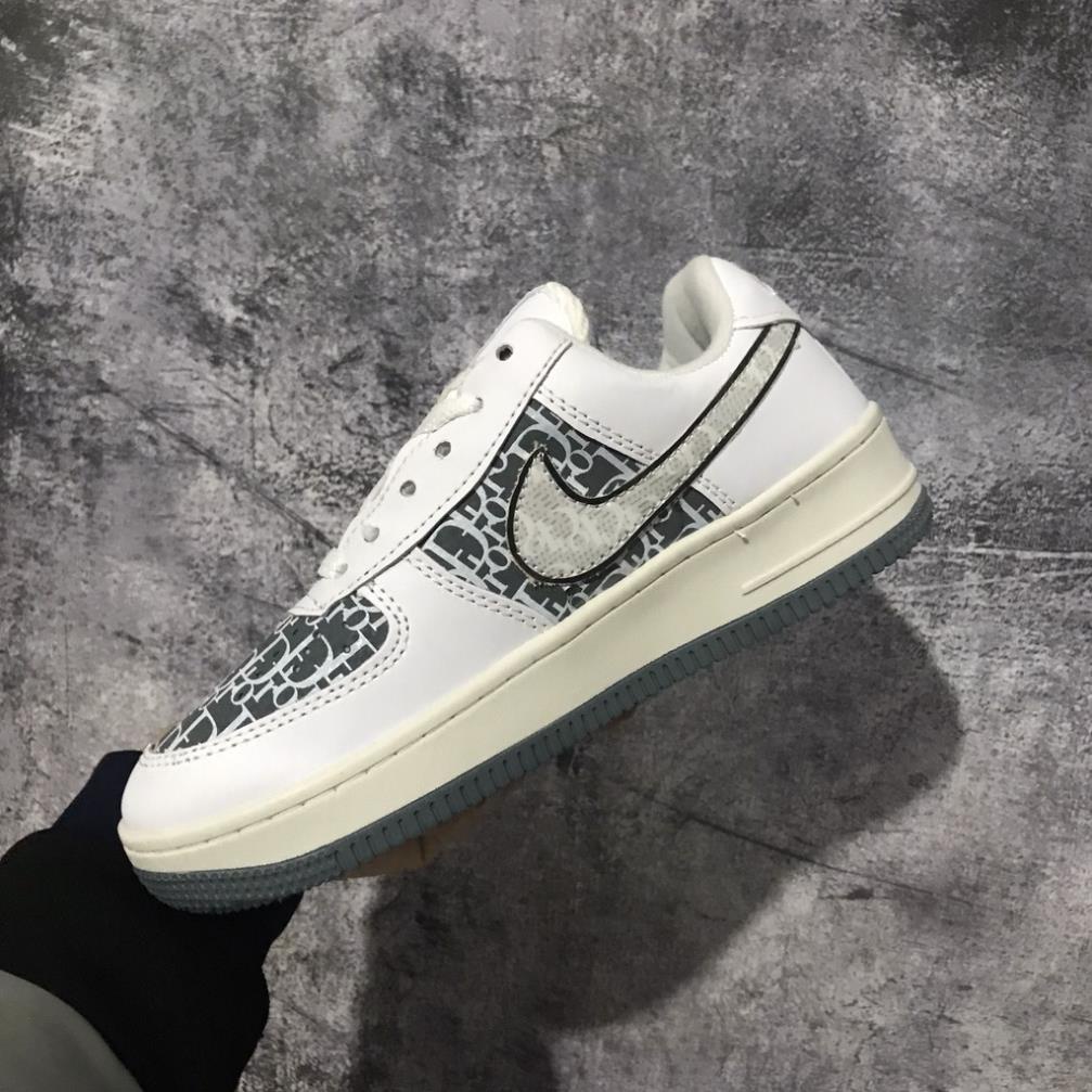 Giày sneaker AF1 trắng đế đen xám Hot trend nam nữ, Giày thể thao FORCE 1 TRẮNG dùng đi học,tập gym,chạy bộ