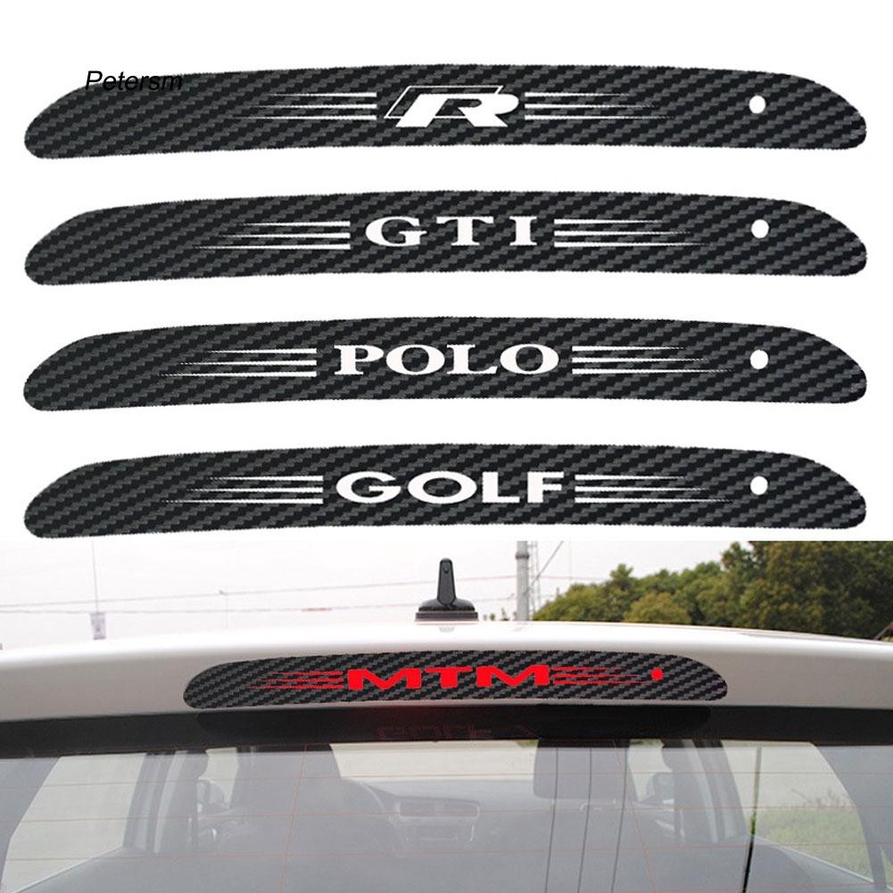 Decal carbon dán đèn phanh xe hơi VW Volkswagen Golf Polo