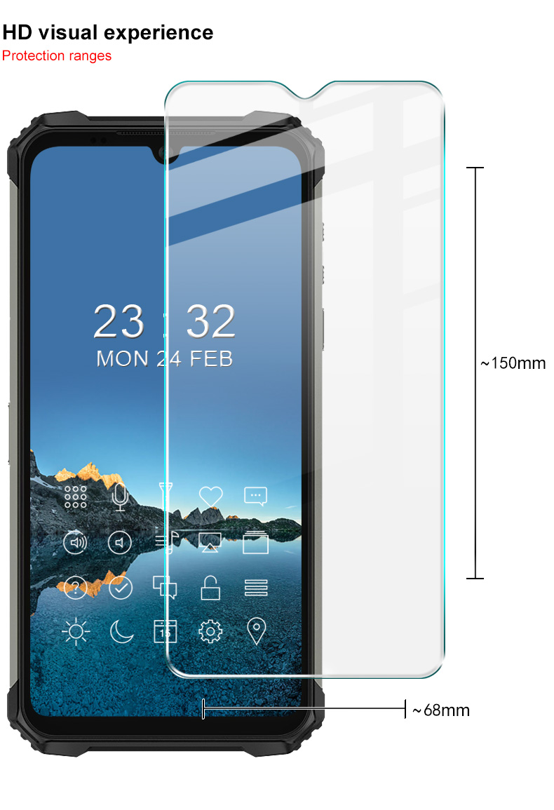 Kính Cường Lực Bảo Vệ Màn Hình Chống Nổ Imak Ulefone Armor 8 9h