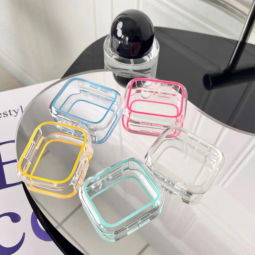 Ốp Bảo Vệ Mặt Đồng Hồ Thông Minh Series 7 6 SE 5 4 3 2 1 Kích Thước 45mm 41mm 44mm 40mm 42mm 38mm