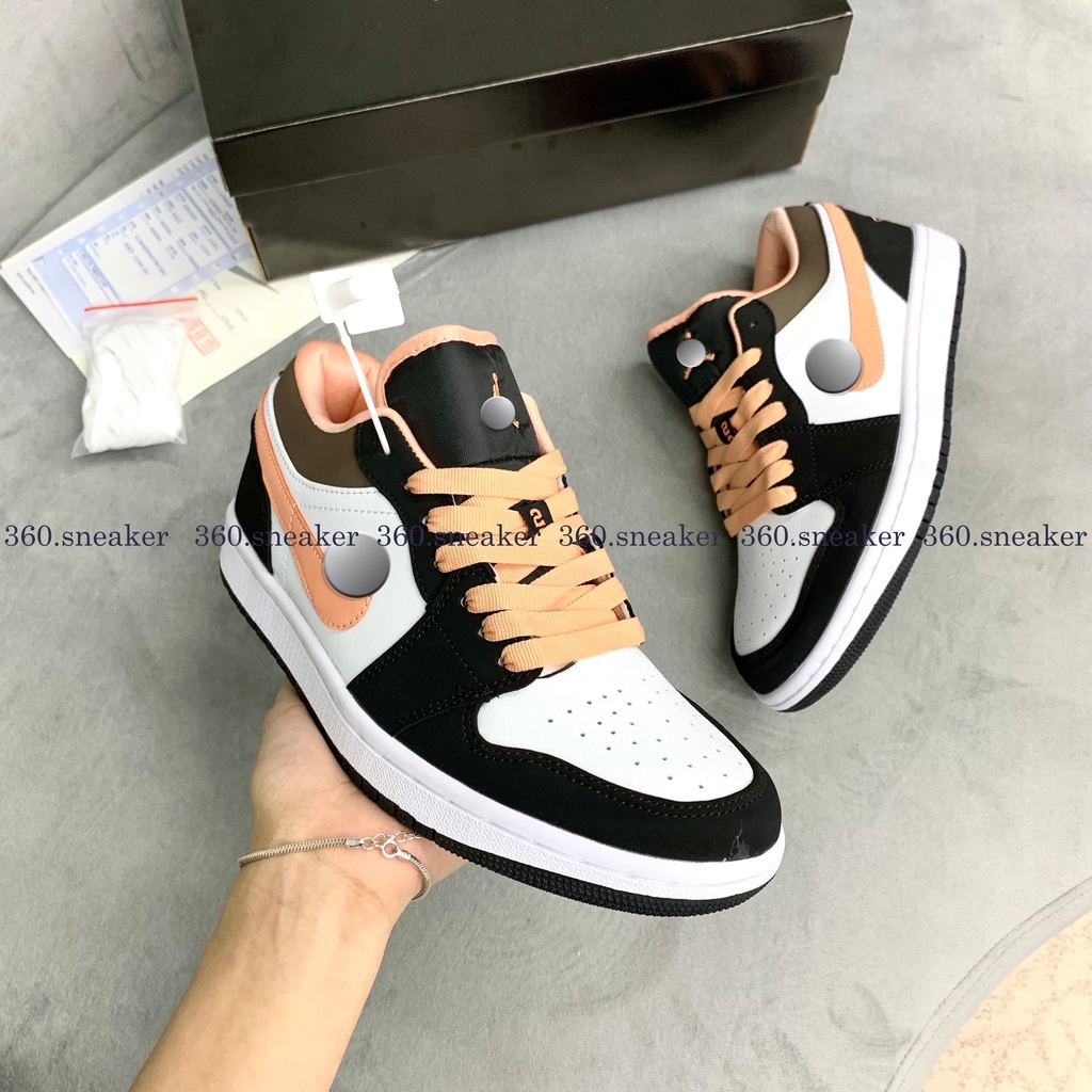GIÀY THỂ THAO ĐEN CAM THẤP ⚡CHUẨN 1:1⚡,GIÀY SNEAKER NAM NỮ | BigBuy360 - bigbuy360.vn