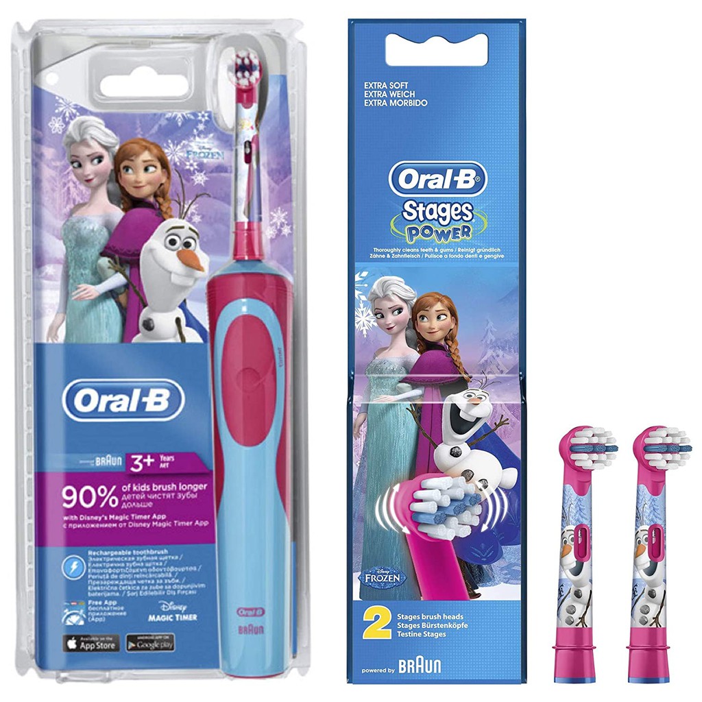 Đầu bàn chải thay thế bàn chải điện trẻ em Oral-B Disney Stages Power (Set 2 cái)