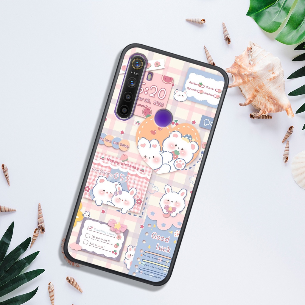 ỐP LƯNG OPPO REALME 3 - REALME 3 PRO - REALME 5/5i/5s/6i - REALME 5 PRO , IN HÌNH GẤU NÂU CHOCOLATE ĐÁNG YÊU.