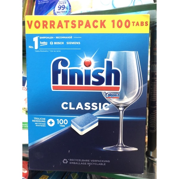 Viên rửa bát FINISH Classic 100v
