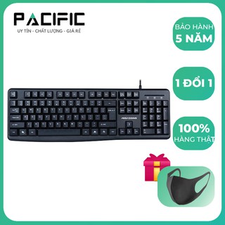 Bàn phím có dây assassins ak101 cổng usb+ tặng khẩu tran vải pacific ngăn virus, ngăn bụi bẩn, kháng khuẩn