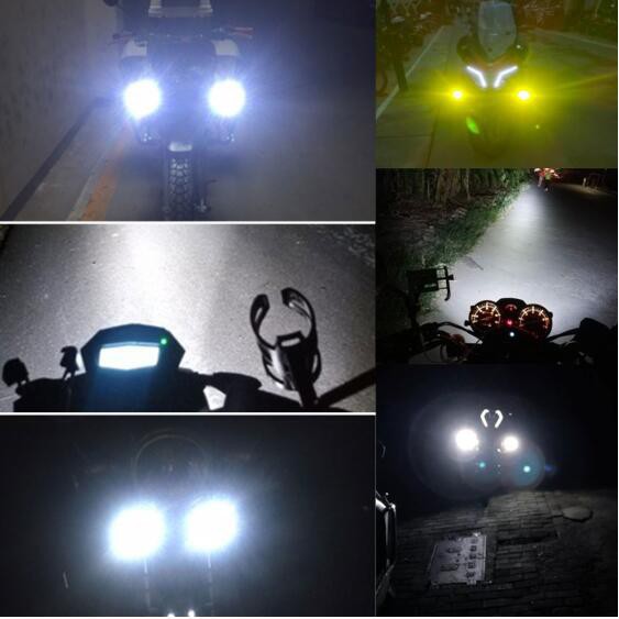 Đèn pha LED chống sương mù chuyên dụng tiện lợi dành cho xe máy