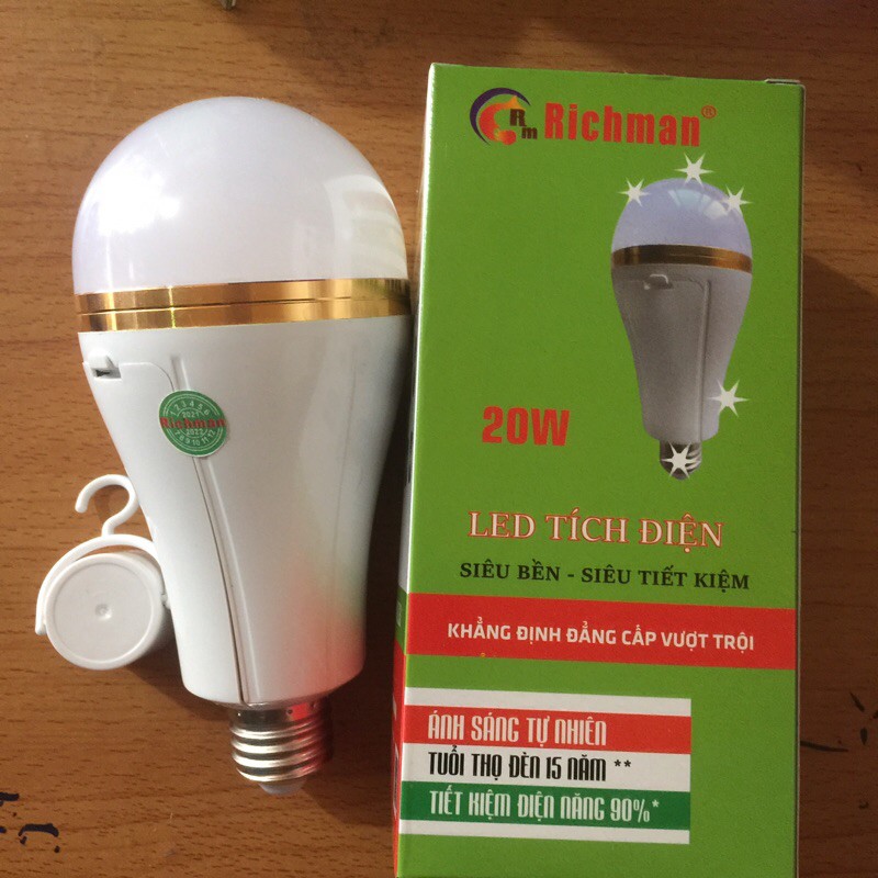 Bóng led tích điện RIchman 20w Bóng led tích điện 20w Richman