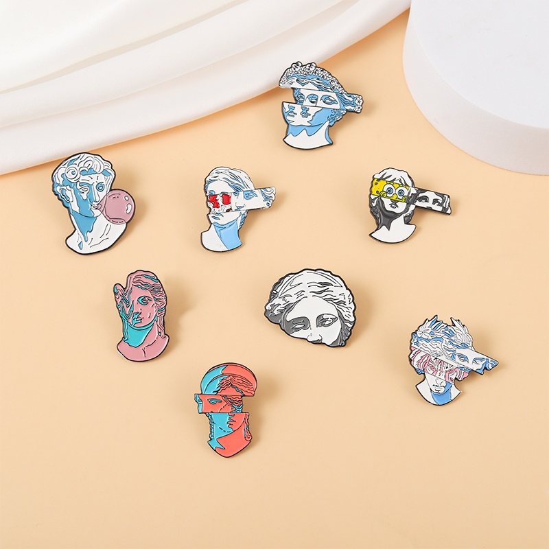 Ghim Cài Áo Kim Loại Họa Tiết Các Nhân Vật Avatar Sáng Tạo Cá Tính
