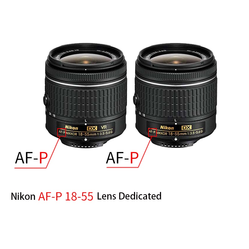 Loa Che Nắng bizoe hb-n106 Cho Ống Kính nikon af-p 18-55mm d3000 d3100 d3200 d3300 d3400 d5300 d5400 d5600 55mm.