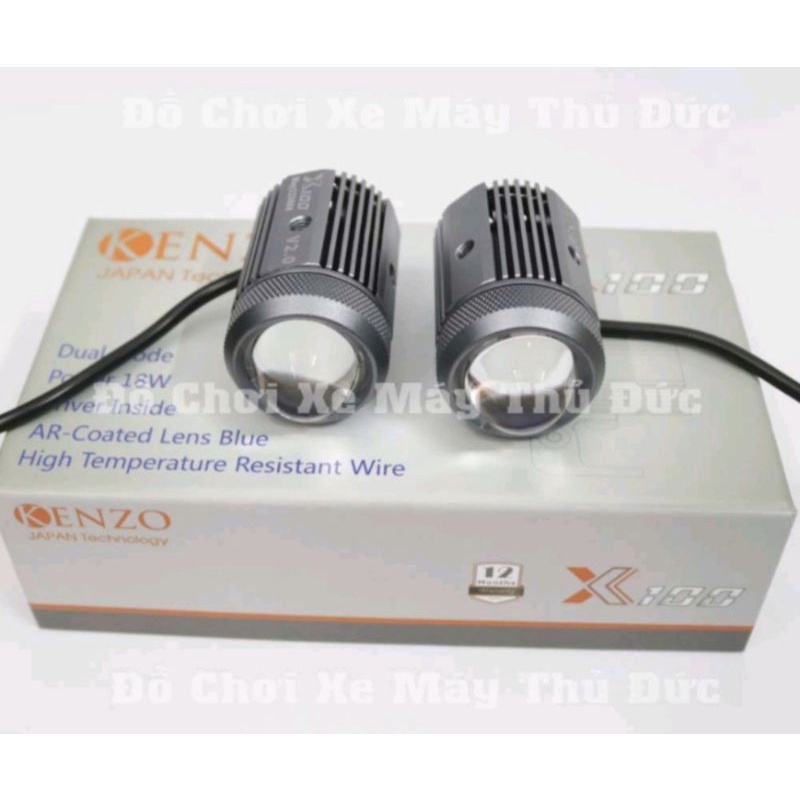 Kenzo X100 Ver 2.0 - Bi cầu Led Mini trợ sáng .Hàng chính hãng