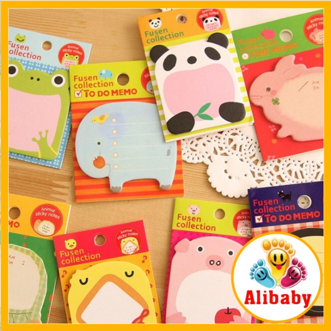 Giấy note động vật xinh xắn (20 tờ) E299