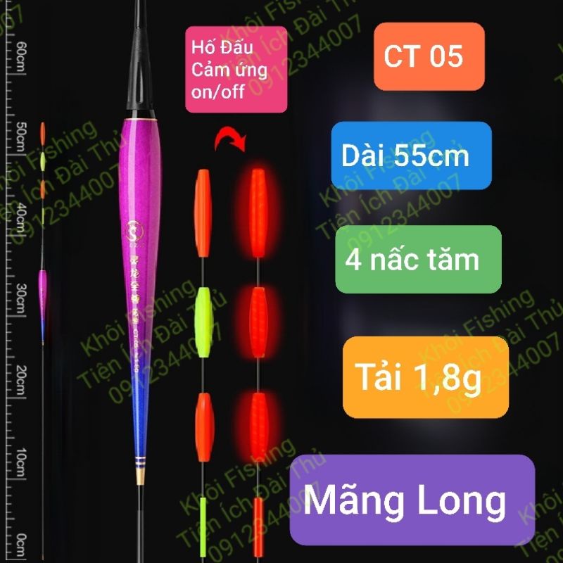 Phao Hố Đấu cảm ứng ngày đêm Mãng Long