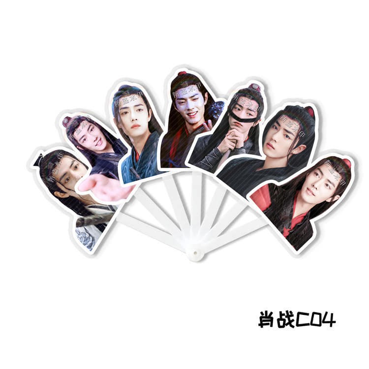 QUẠT CẦM TAY HÌNH TIÊU CHIẾN, VƯƠNG NHẤT BÁC TRẦN TÌNH LỆNH - QUẠT CẦM TAY HÌNH BJYX BÁC QUÂN NHẤT TIÊU