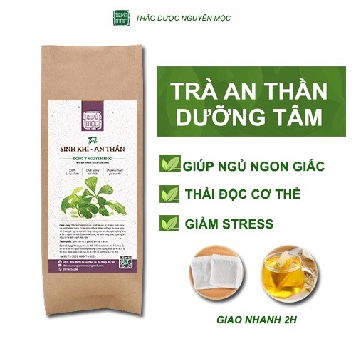 Trà sinh khí an thần thảo dược Nguyên Mộc hỗ trợ cải thiện giấc ngủ phòng ngừa tim mạch giảm mỡ máu