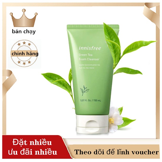 Sữa rửa mặt trà xanh Innisfree Green Tea Cleansing Foam 150ml- Sữa Rửa Mặt Innisfree