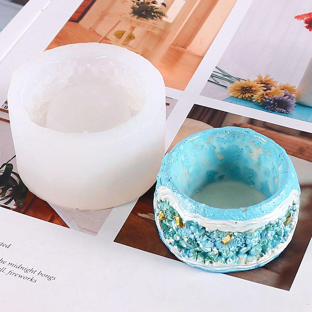LONTIME Khuôn Silicone Tạo Hình Làm Chậu Hoa / Nến Bằng Resin