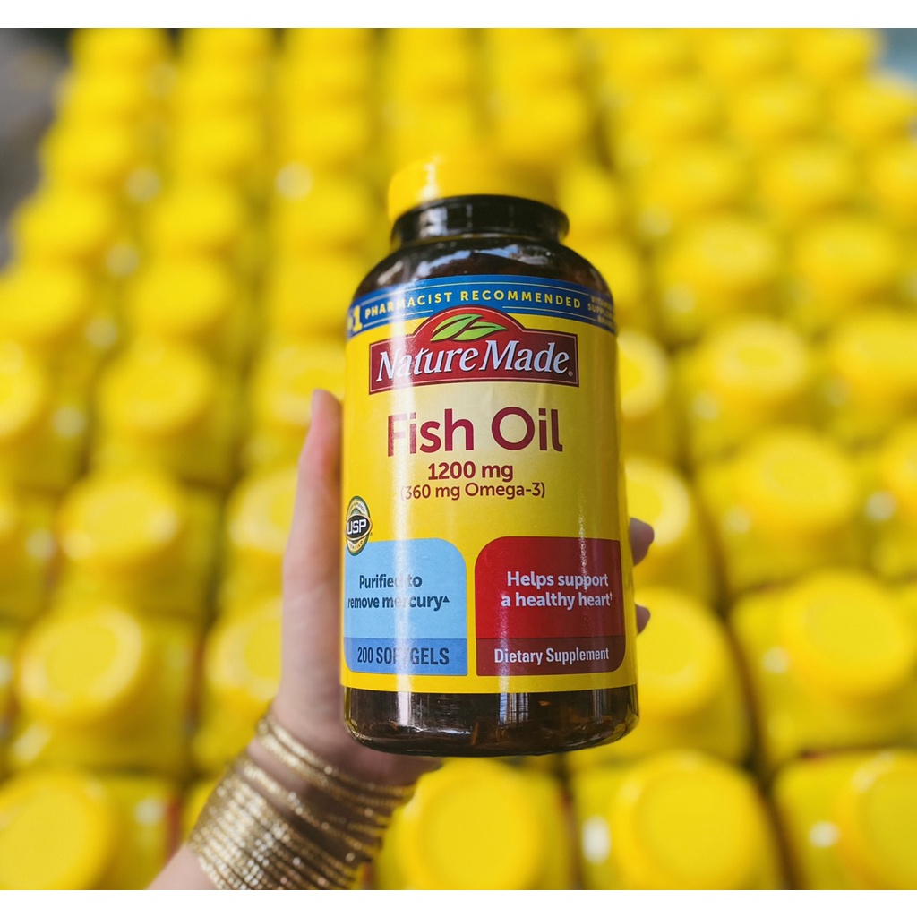 VIÊN UỐNG DẦU CÁ NATURE MADE FISH OIL 1200mg OMEGA 3