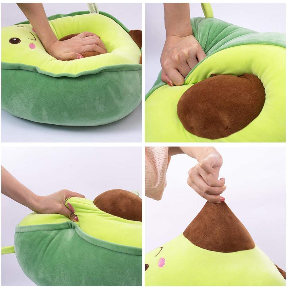Gối Ôm Nhồi Bông Mềm Mại Hình Quả Bơ Dễ Thương Cho Bé 30-45 - 60CM