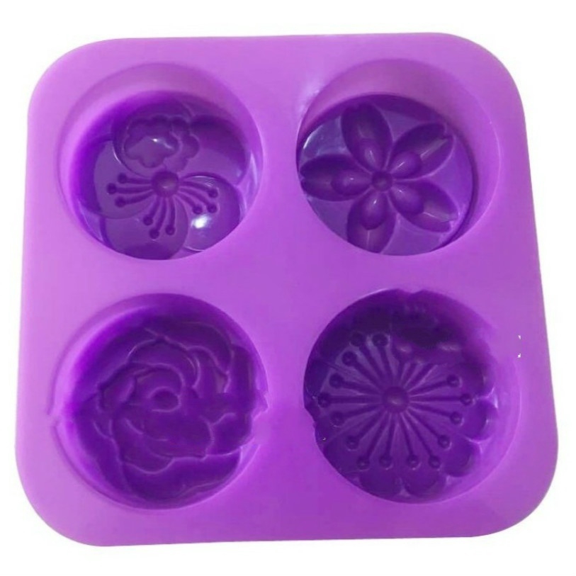 Khuôn làm nước đá / xà phòng tạo hình hoa hồng xinh xắn