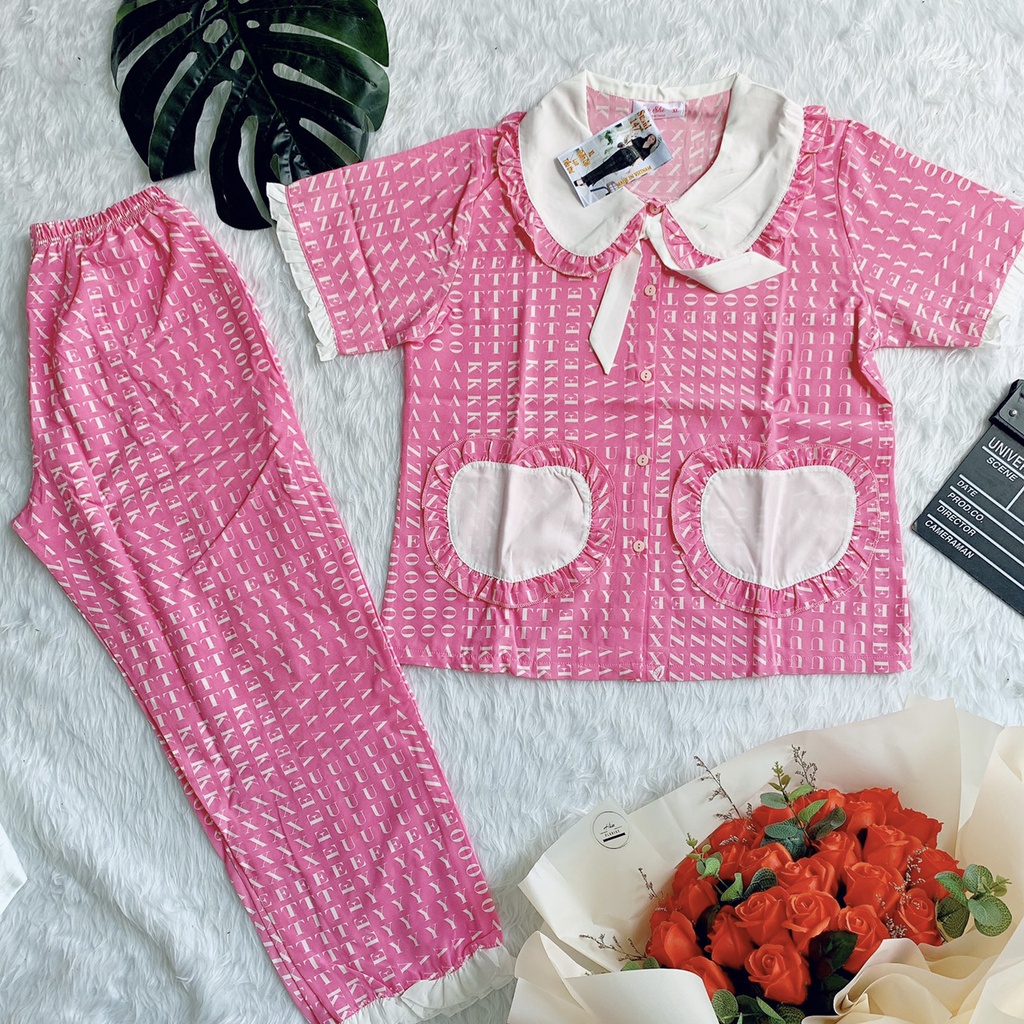 Đồ Ngủ Tiểu Thư Chất Lụa Hàn  Bộ Mặc Nhà Dễ Thương Mẫu Hot Nhất 2021 | BigBuy360 - bigbuy360.vn