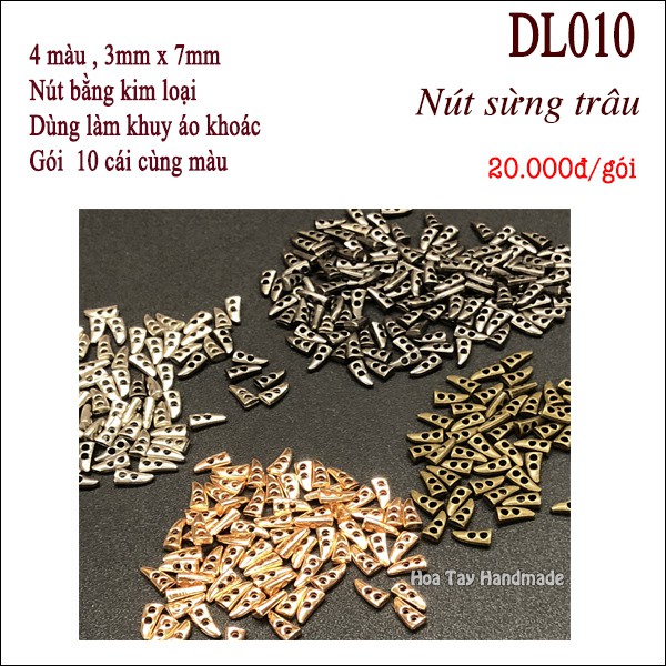 Nút sừng trâu siêu nhỏ - Phụ kiện làm đồ búp bê, thú bông DL010