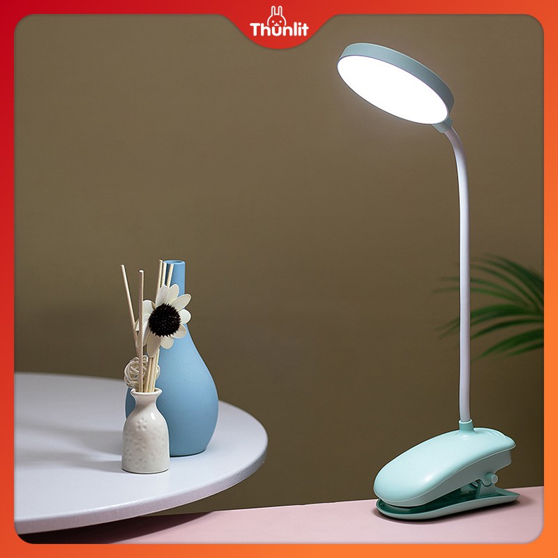 Đèn Thunlit dạng kẹp linh hoạt pin 2000mah với 3 màu sắc thay đổi theo nhiệt độ
