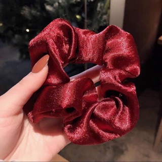 🦋Chun cột tóc scrunchie lụa satin, scrunchies bóng