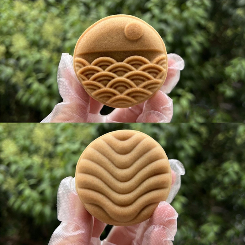 Va Khuôn Nhựa Nhấn Tay Làm Bánh Trung Thu Hình Mặt Trăng