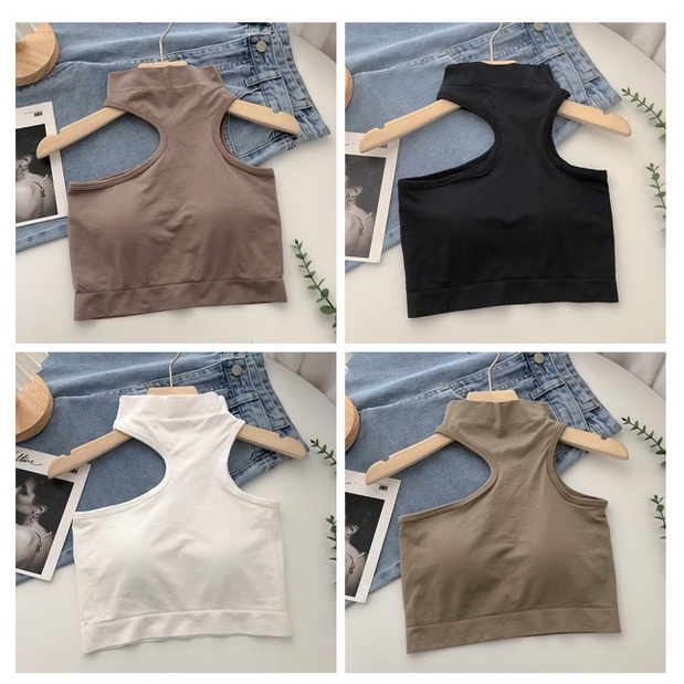 Áo croptop nữ kiểu ôm body, áo croptop khoét vai sexy CROP05