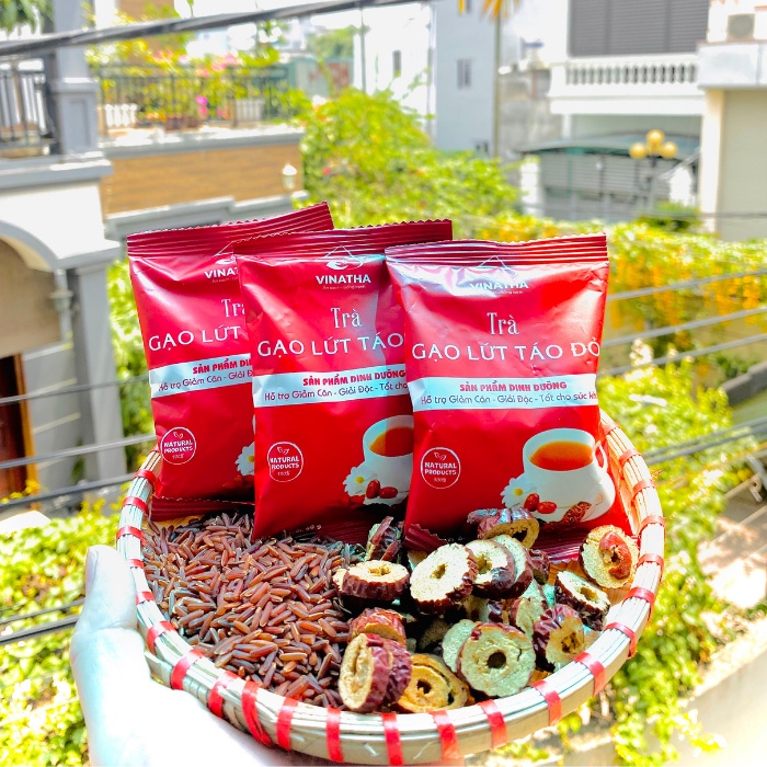 [GÓI LẺ] Trà Gạo Lứt Táo Đỏ Vinatha Dùng Thử - 60gr