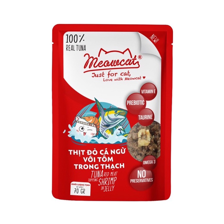 Pate Cho Mèo Meowcat Gói 70g #MintPet